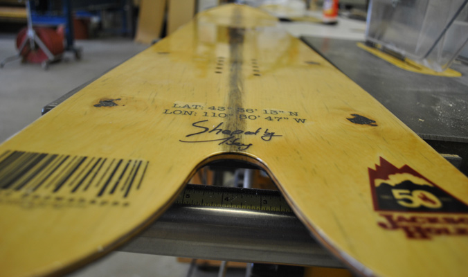 A custom board by Franco Snowshapes. [Photo] Patrick Shehan