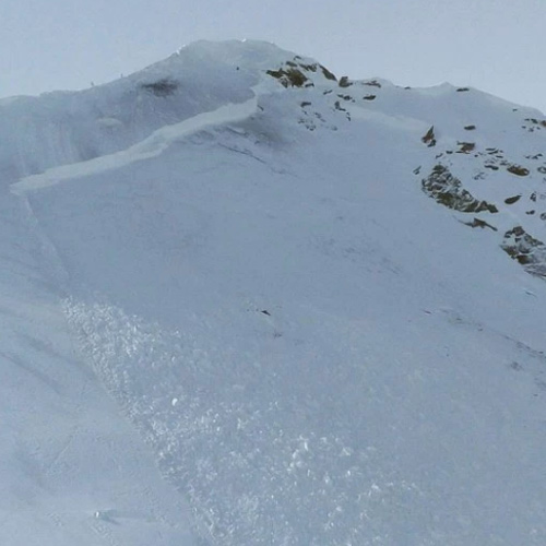 An in-bounds, explosives triggered deep slab avalanche at Crested Butte Mountain Resort