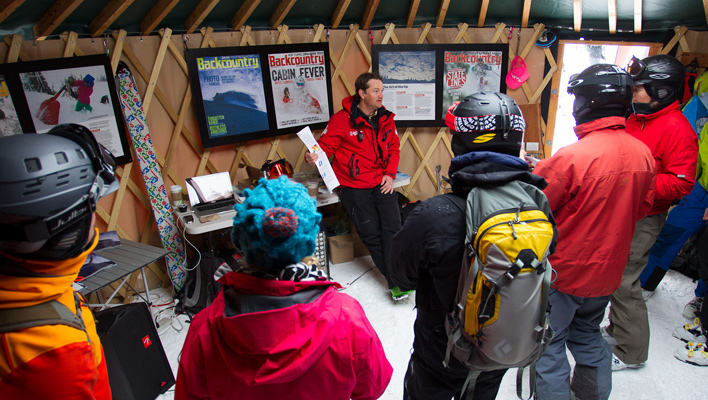 Jackson is a Wrap: Snow and Safety at Backcountry Basecamp Stop #1