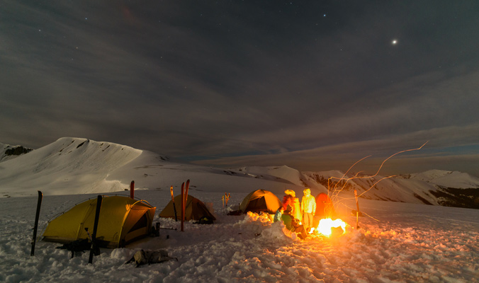 Camp in Colorado's Elk Mountain Range. [Photo] Fredrik Marmsater