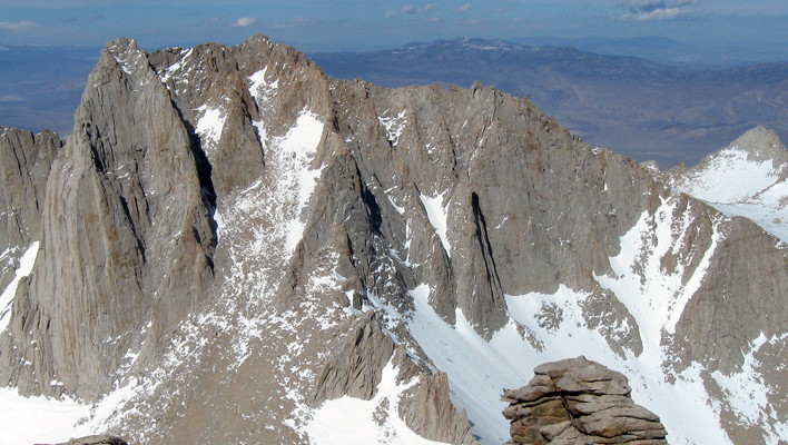 Mt. Russell (14,095 ft.) from Mt. Whitney. [Photo] Mitch Barrie