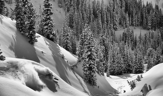 Johnny Collinson knows how to play on his home turf. | Alta bc, Utah | [Photo] Adam Barker