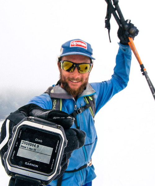 On October TK, Aaron made it to Two Million feet. THis sets a world reccord, but it is not the end of this journey. 