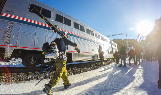 The Ski Train from Denver to Winter Park is once again open for business. [Photo] Carl Frey for Winter Park Resort