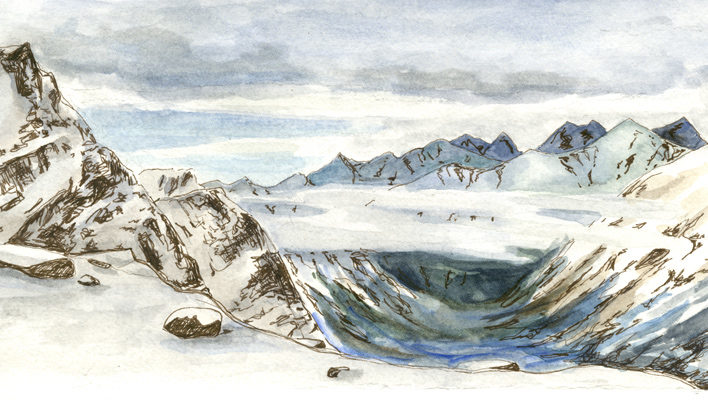 Skintrack Sketches: Artist Emma Longcope paints the public lands she protects by day